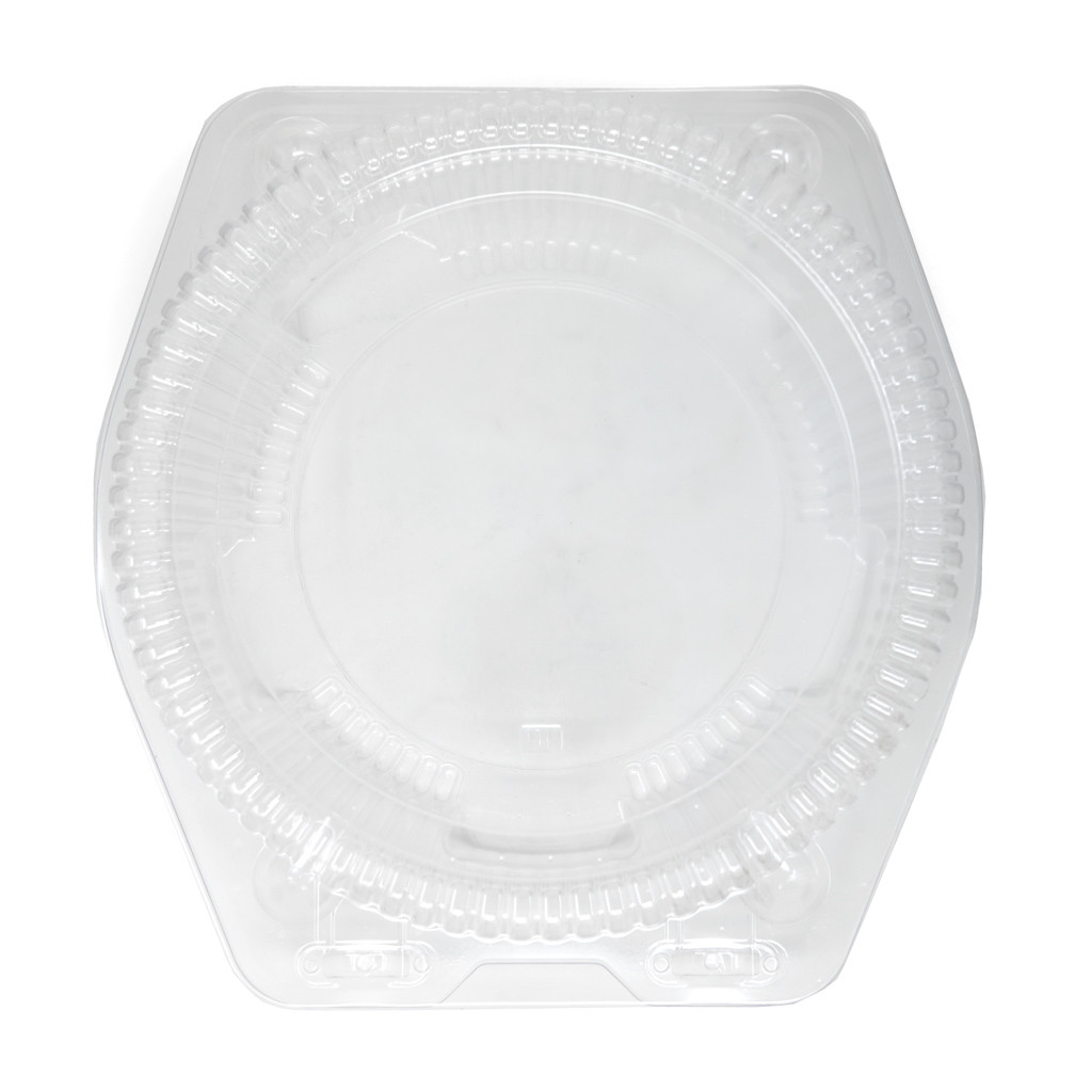 DFI 9 inch Pie Clear Hinged Clamshell 2 inch High for Shallow Pies  LBH-991 