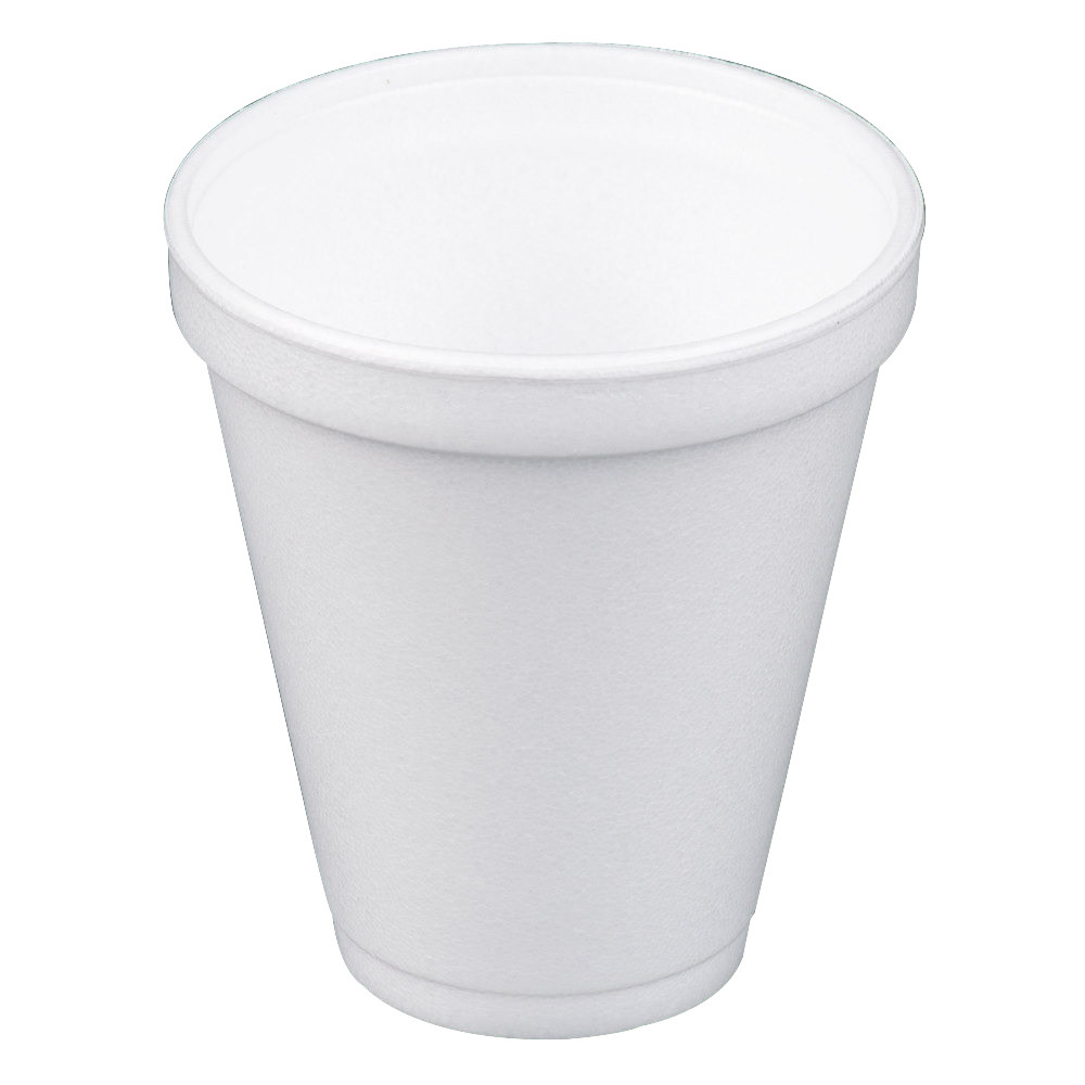 500 Polystyrene 12oz Insulated Foam Tea Coffee Dart Cups with Lids 